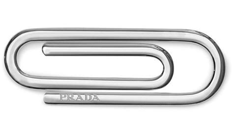 prada clip|Prada paper clip price.